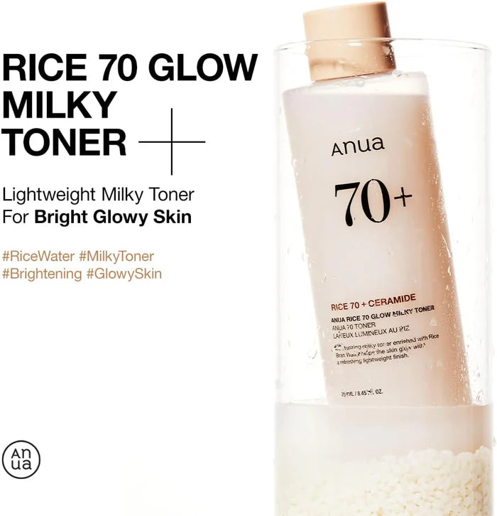ANUA - Rice 70 Glow Milky Toner - Coree Beauty