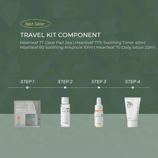 ANUA HEARTLEAF SOOTHING TRIAL KIT - Coree Beauty