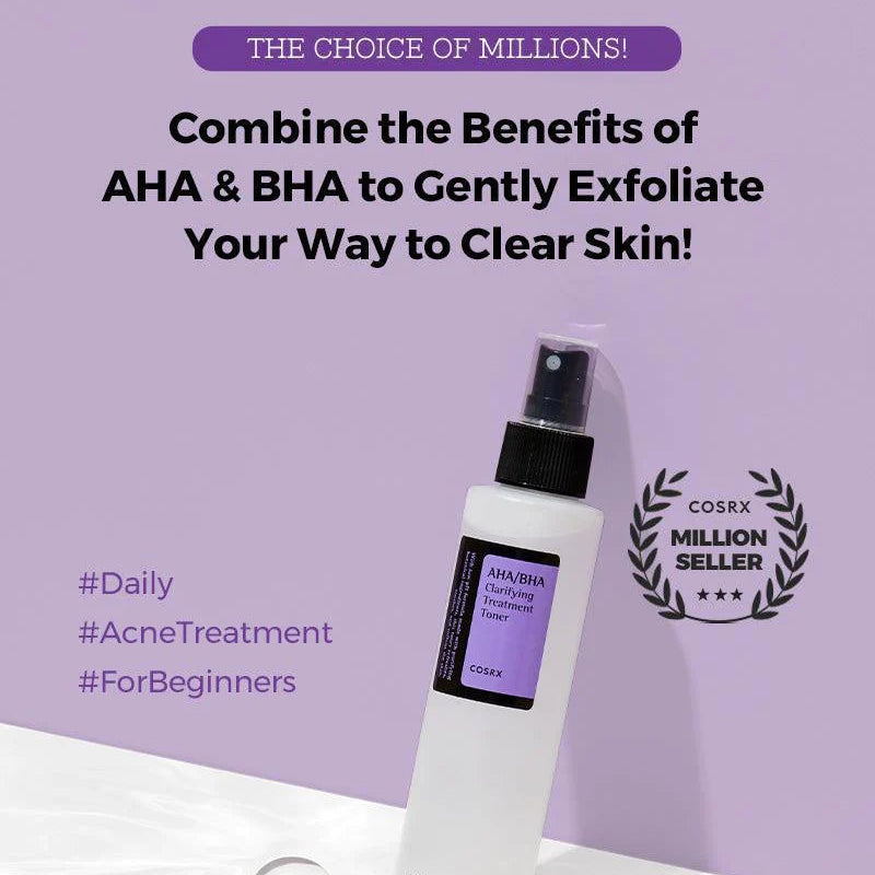 COSRX AHA/BHA Clarifying Treatment Toner 150ml - Coree Beauty