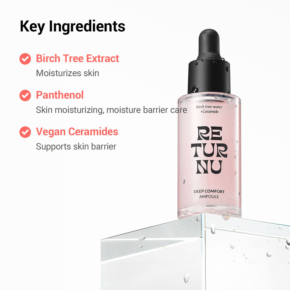 RETURNU Deep Comfort Ampoule 30ml - Coree Beauty