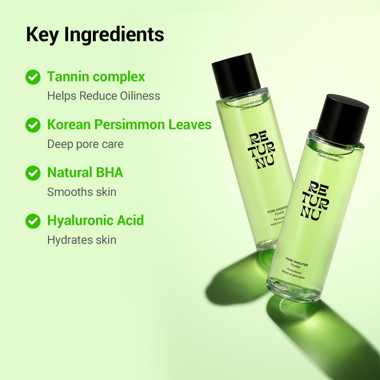 RETURNU PORE SHOOTER TONER 30ml - Coree Beauty