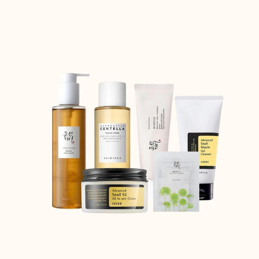 Routine skincare k.beauty peau sèche