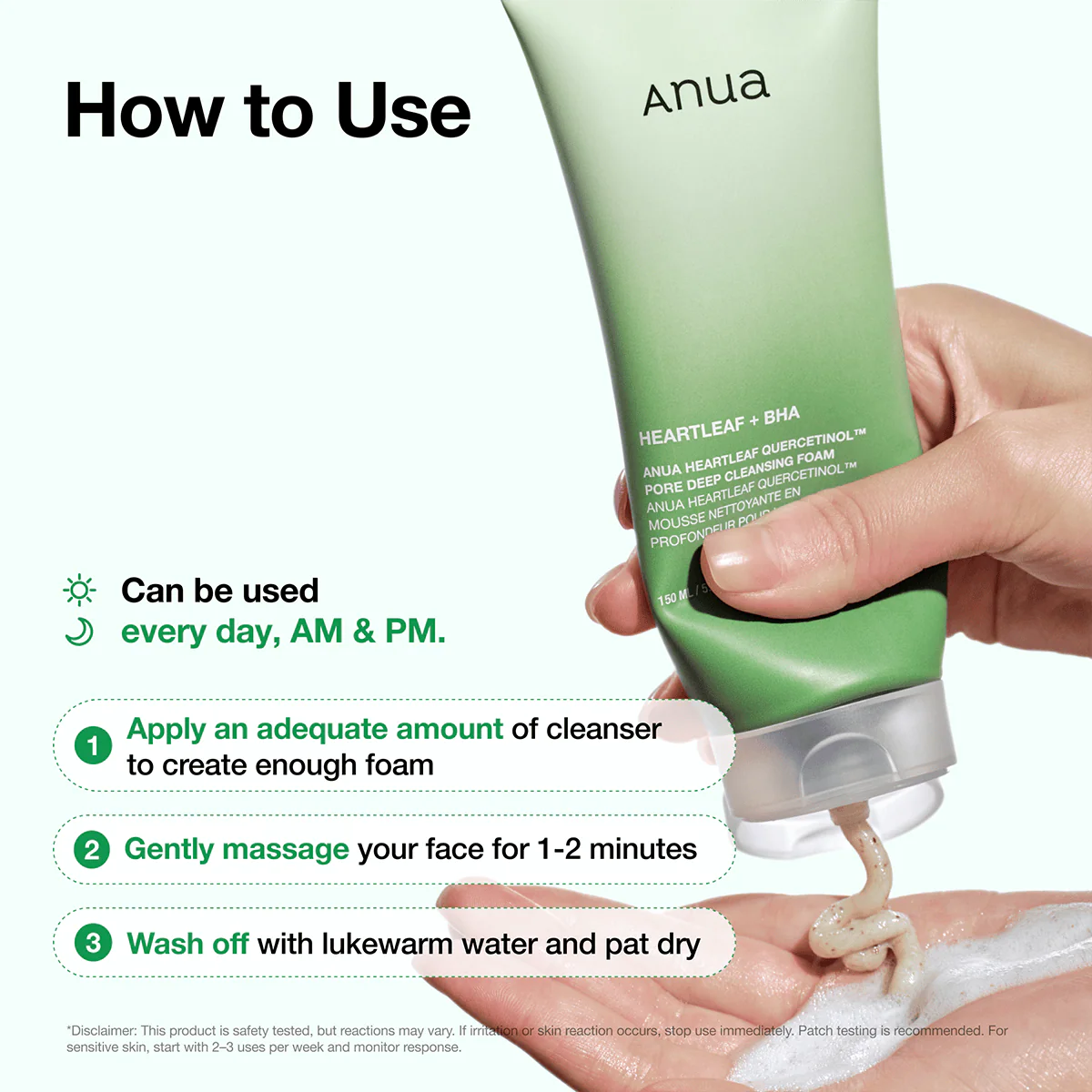 ANUA Heartleaf Quercetinol Pore Deep Cleansing Foam