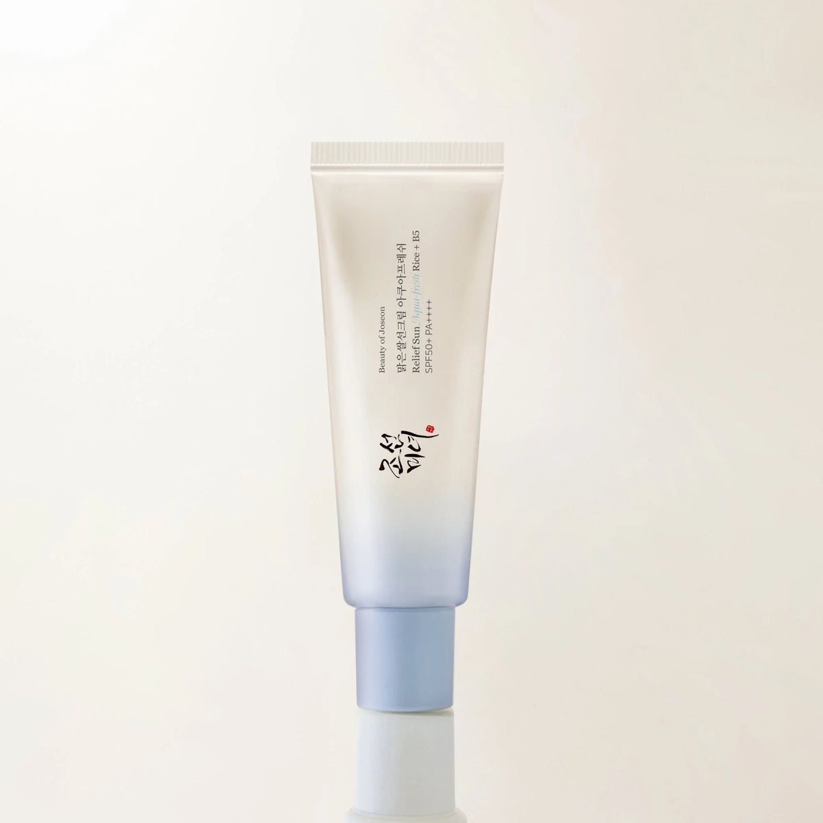 Beauty of Joseon Relief Sun Aqua Fresh Rice + B5 SPF50+/PA++++ 50ml Crème solaire légère hydratante K-beauty à base de riz et vitamine B5, protection UV haute, vegan et non grasse.