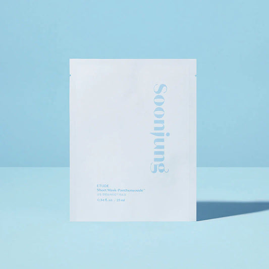 Masque en tissu ETUDE House SoonJung Panthensoside, hydratant et apaisant pour peaux sensibles, enrichi en panthénol et madécassoside