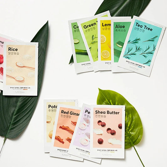 Masque en tissu hydratant MISSHA Airy Fit Sheet Mask – soin K-beauty pour une peau éclatante et revitalisée