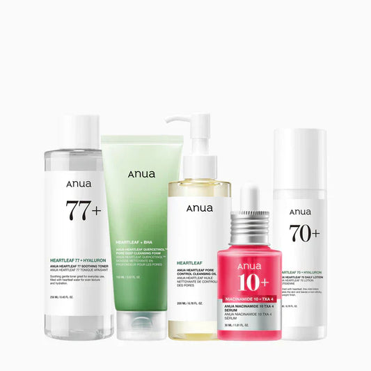 Découvrez Anua, la marque K-beauty culte : Heartleaf Toner, Glow Pads, Cleansing Oil & Niacinamide. Disponible chez Coree Beauty