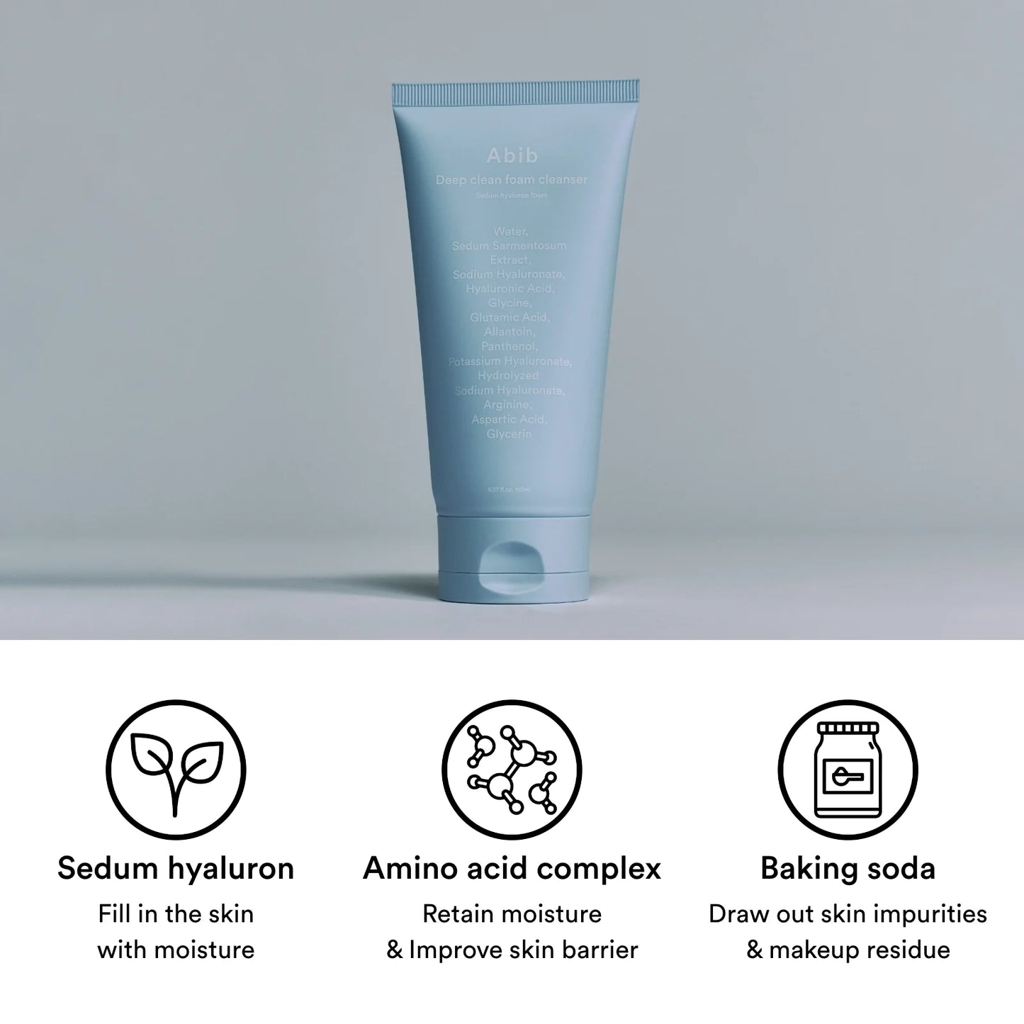 ABIB Deep Cleansing Foam Sedum Hyaluronic Foam 150ml - Coree Beauty