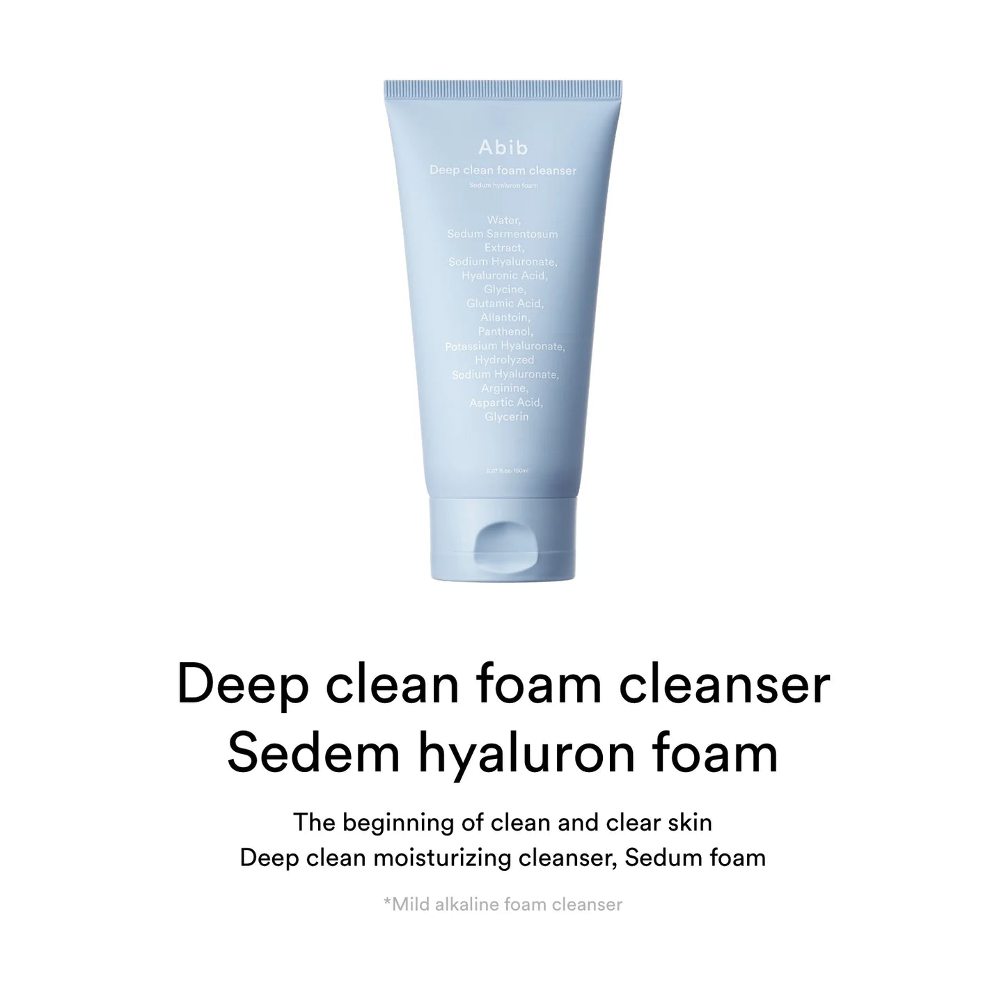 ABIB Deep Cleansing Foam Sedum Hyaluronic Foam 150ml - Coree Beauty