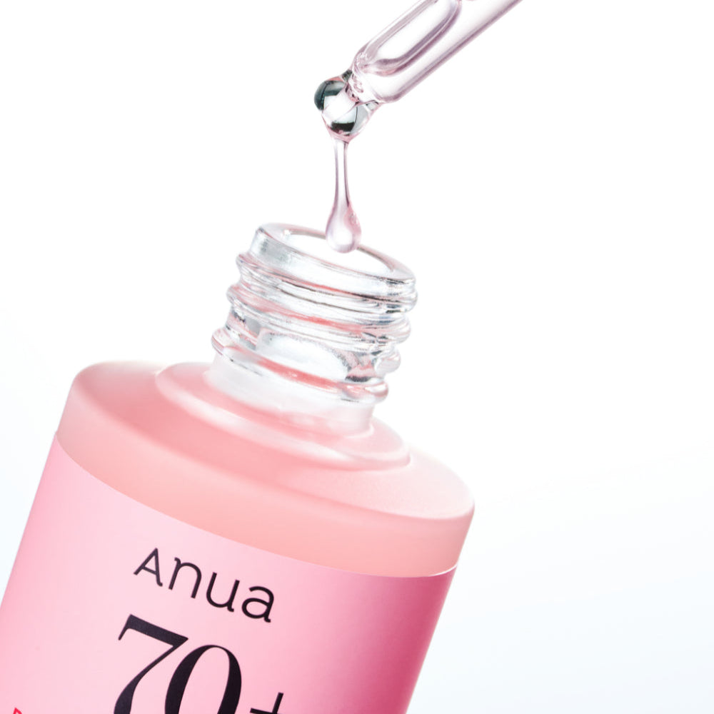 Sérum éclat Anua Peach 70 Niacin – à l’extrait de pêche 70% et niacinamide, hydrate, illumine et unifie le teint