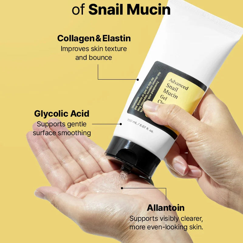 COSRX - Advanced Snail Mucin Gel Cleanser 150ml - Coree Beauty