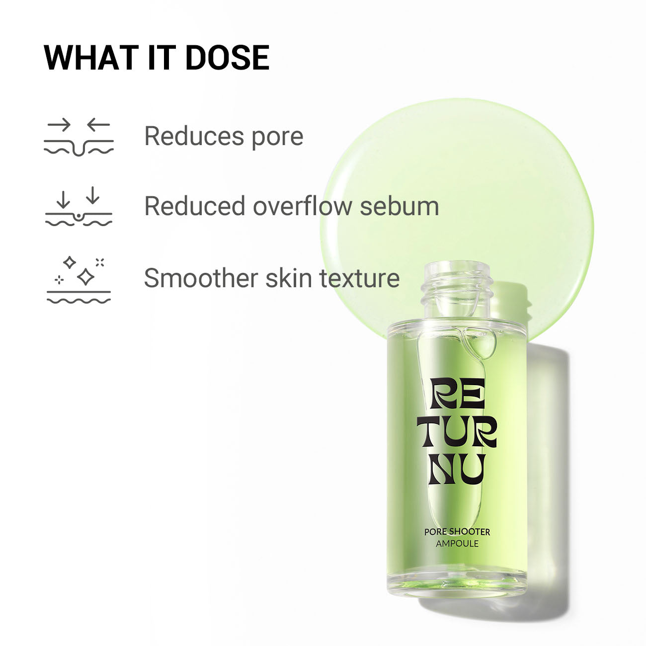 RETURNU PORE SHOOTER AMPOULE 30ml - Coree Beauty