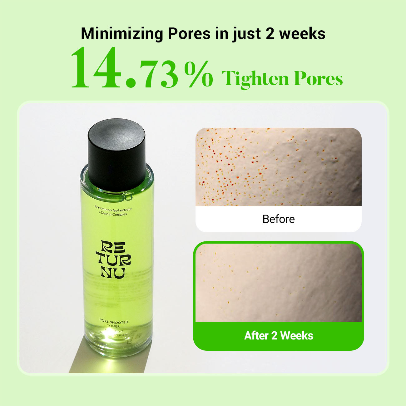 RETURNU PORE SHOOTER TONER 30ml - Coree Beauty