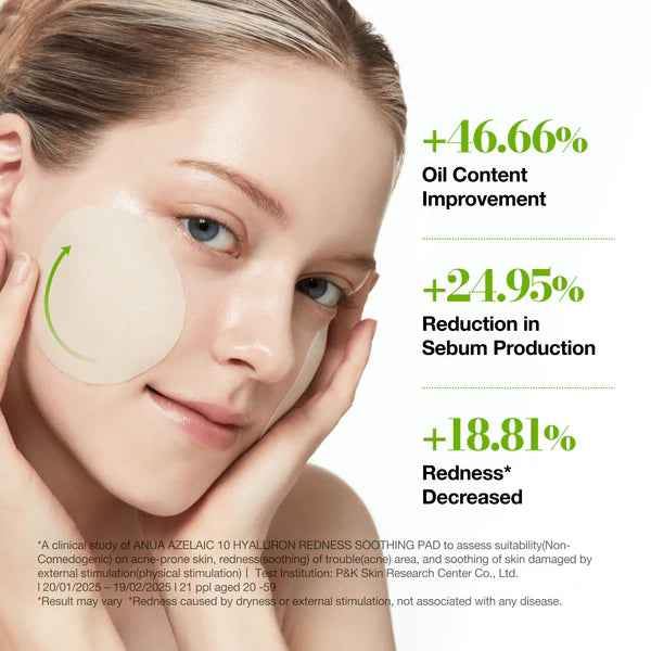 Anua  Azelaic 10 Hyaluron Redness Soothing Pad