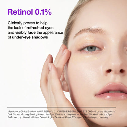 Anua Retinol 0.1 Caffeine Revitalizing Eye Cream - Coree Beauty