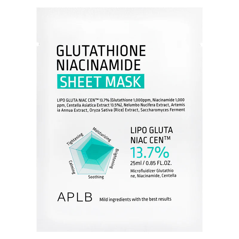 APLB Glutathione Niacinamide Sheet Mask