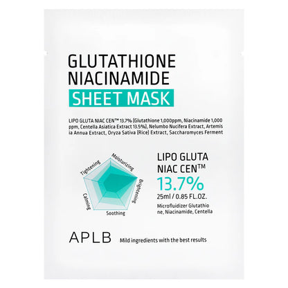 APLB Glutathione Niacinamide Sheet Mask