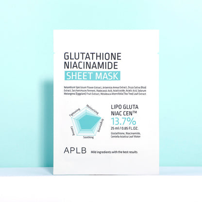 APLB Glutathione Niacinamide Sheet Mask