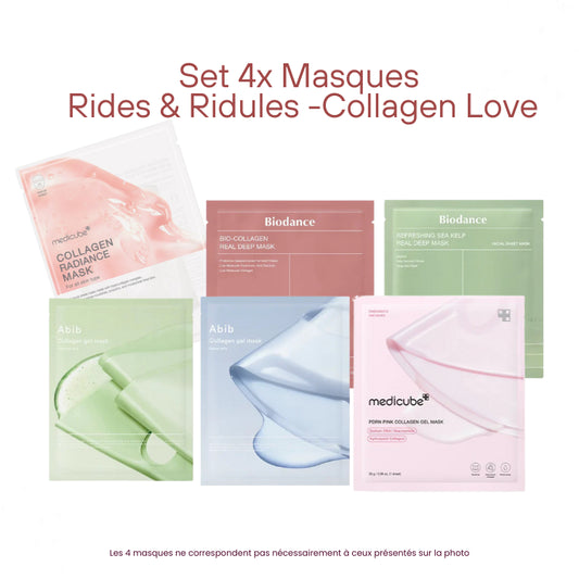 Set 4x Masques Rides & Ridules Collagen Love