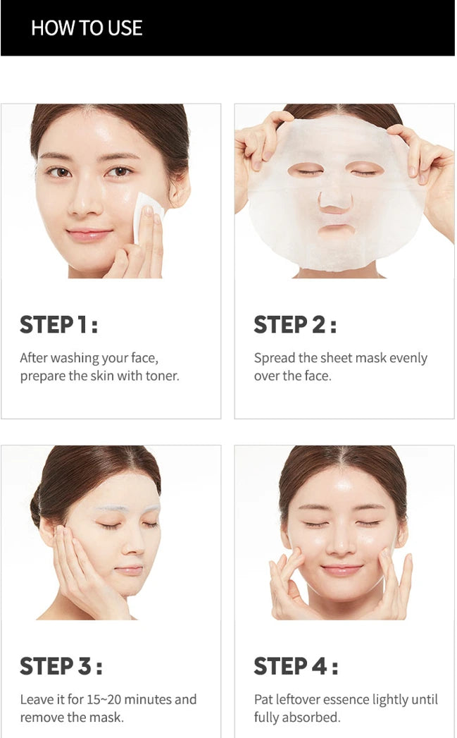 Masque en tissu hydratant MISSHA Airy Fit Sheet Mask – soin K-beauty pour une peau éclatante et revitalisée