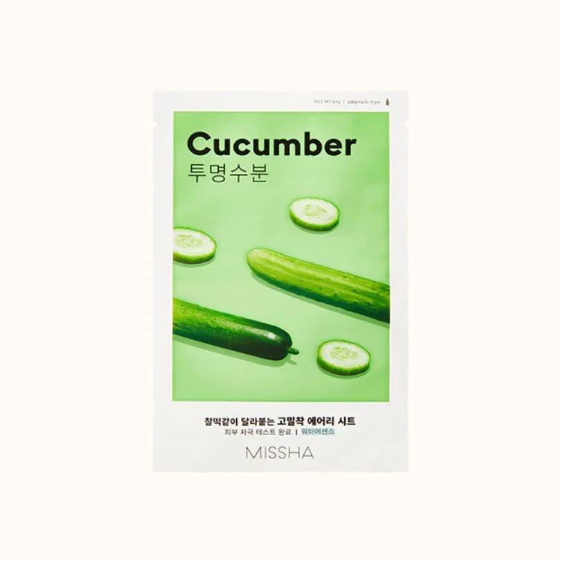 MISSHA - Airy Fit Sheet Mask - Concombre-MISSHA-Coree Beauty