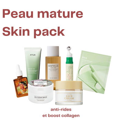 Mature skincare routine: focus on wrinkles and collagen